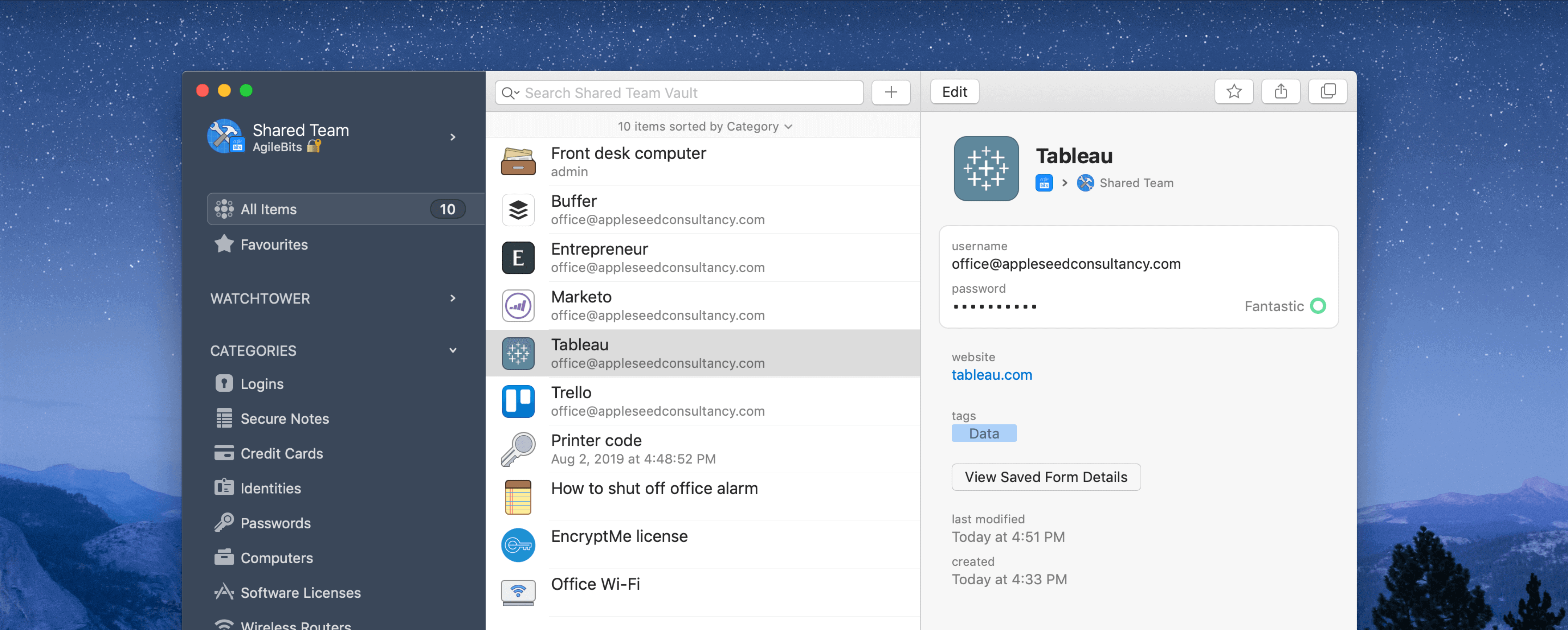 1password for teams